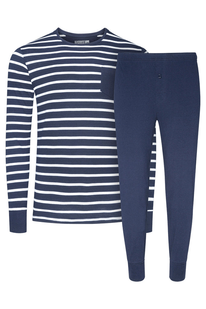 Jockey Cotton Nautical Stripe Full Knit Pyjama JOCKEY UK