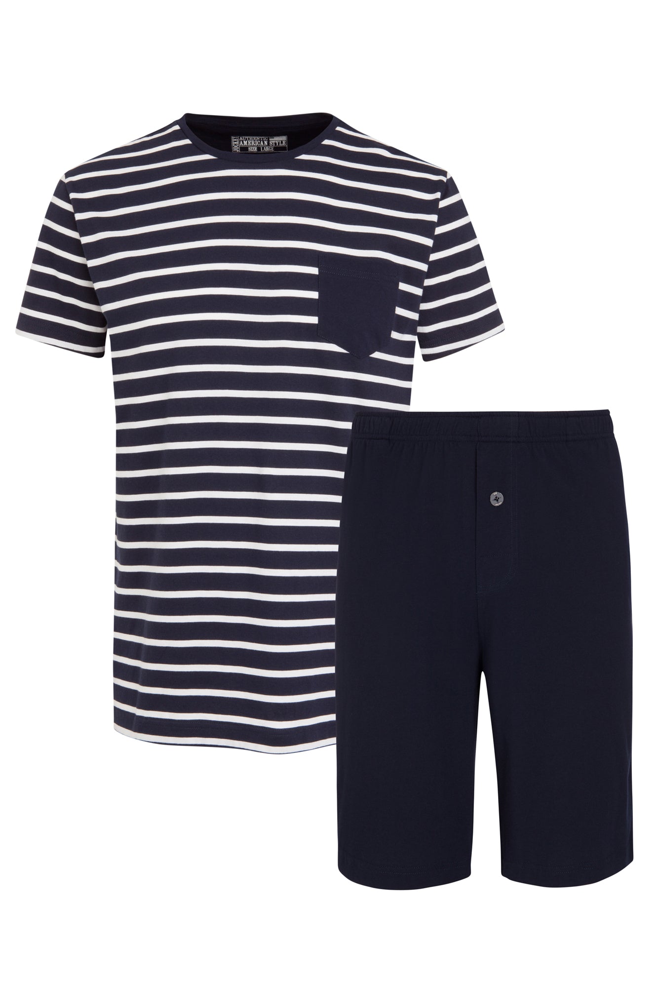 Jockey® Everyday Nautical Stripe 1/2 Knit Short Pyjama | JOCKEY UK